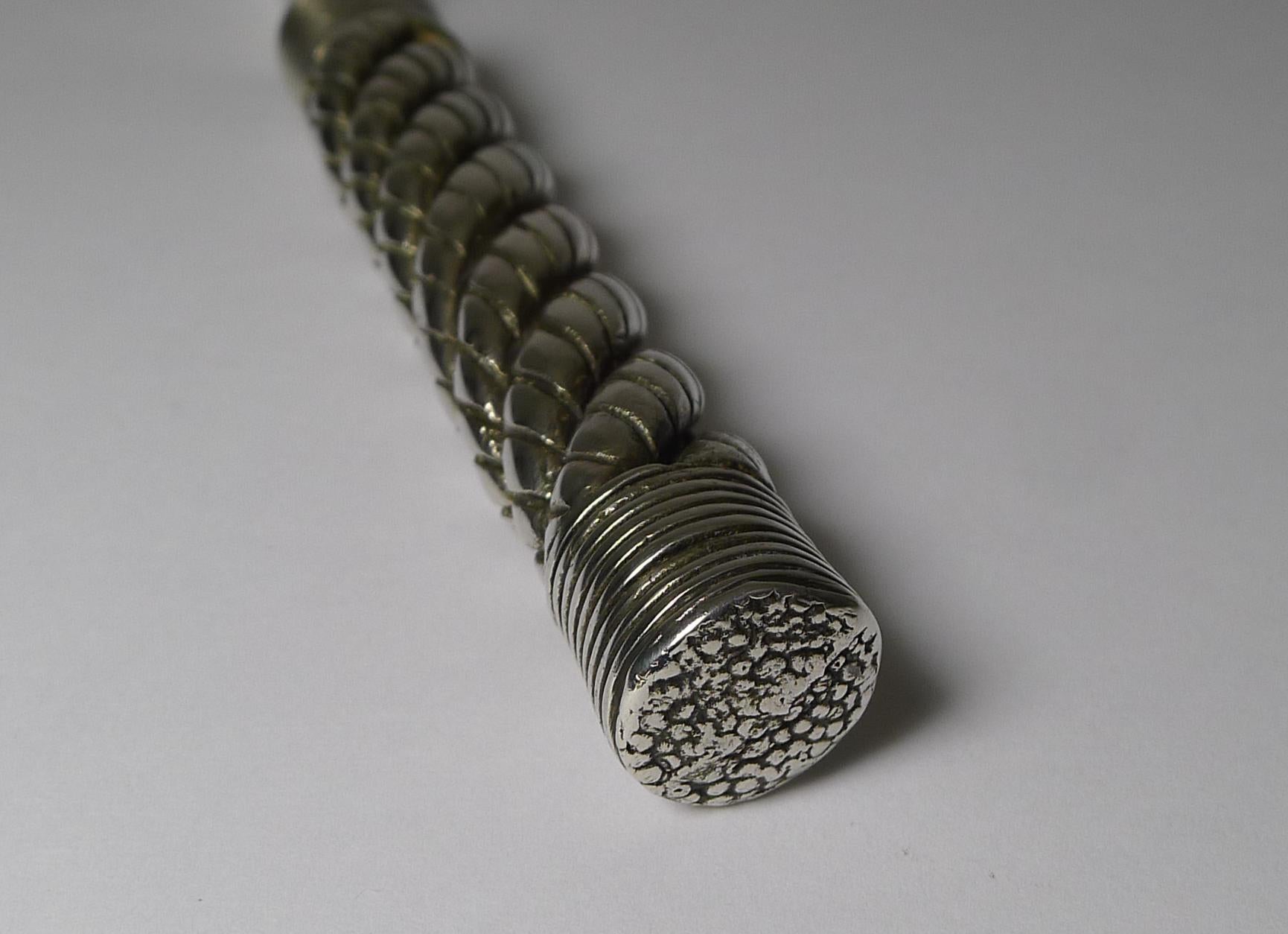 French Hermes Cordage Letter Opener in Silver Plate, circa 1960s