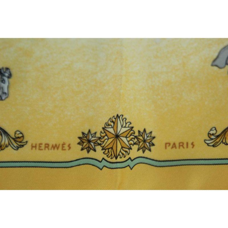 Hermès Cosmos Silk Scarf Phillip Ledoux 35HJ917 In Good Condition For Sale In Dix hills, NY