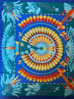 Hermès Cotton "Brazil Pareo" Blue
