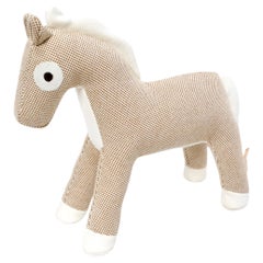 Used Hermes Cotton Epopee Honore Naturel Horse Plush Toy