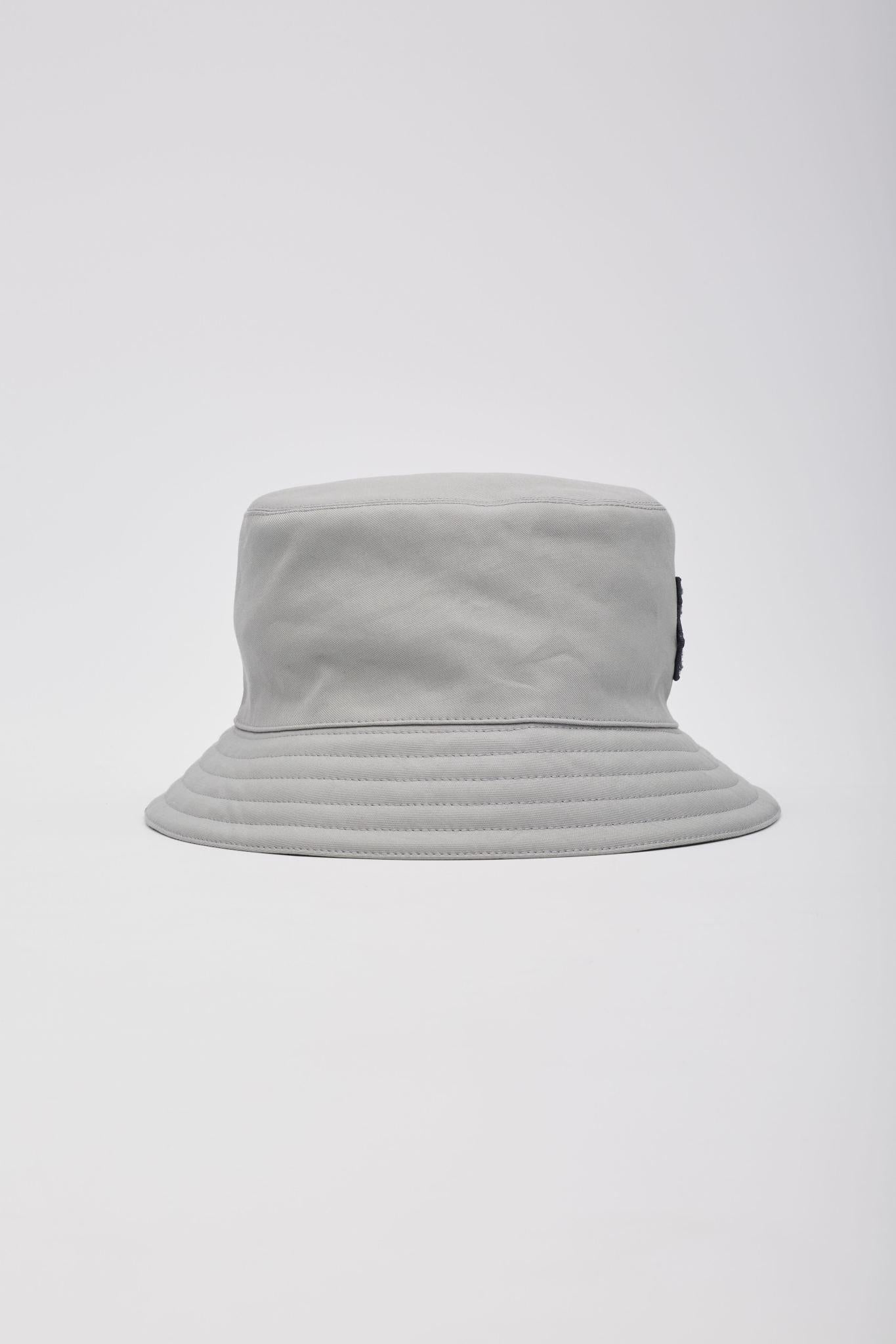 Hermès Cotton Grey Harper H Sellier Bucket Hat In New Condition For Sale In Montreal, Quebec
