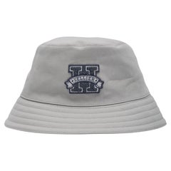 Hermès Cotton Grey Harper H Sellier Bucket Hat
