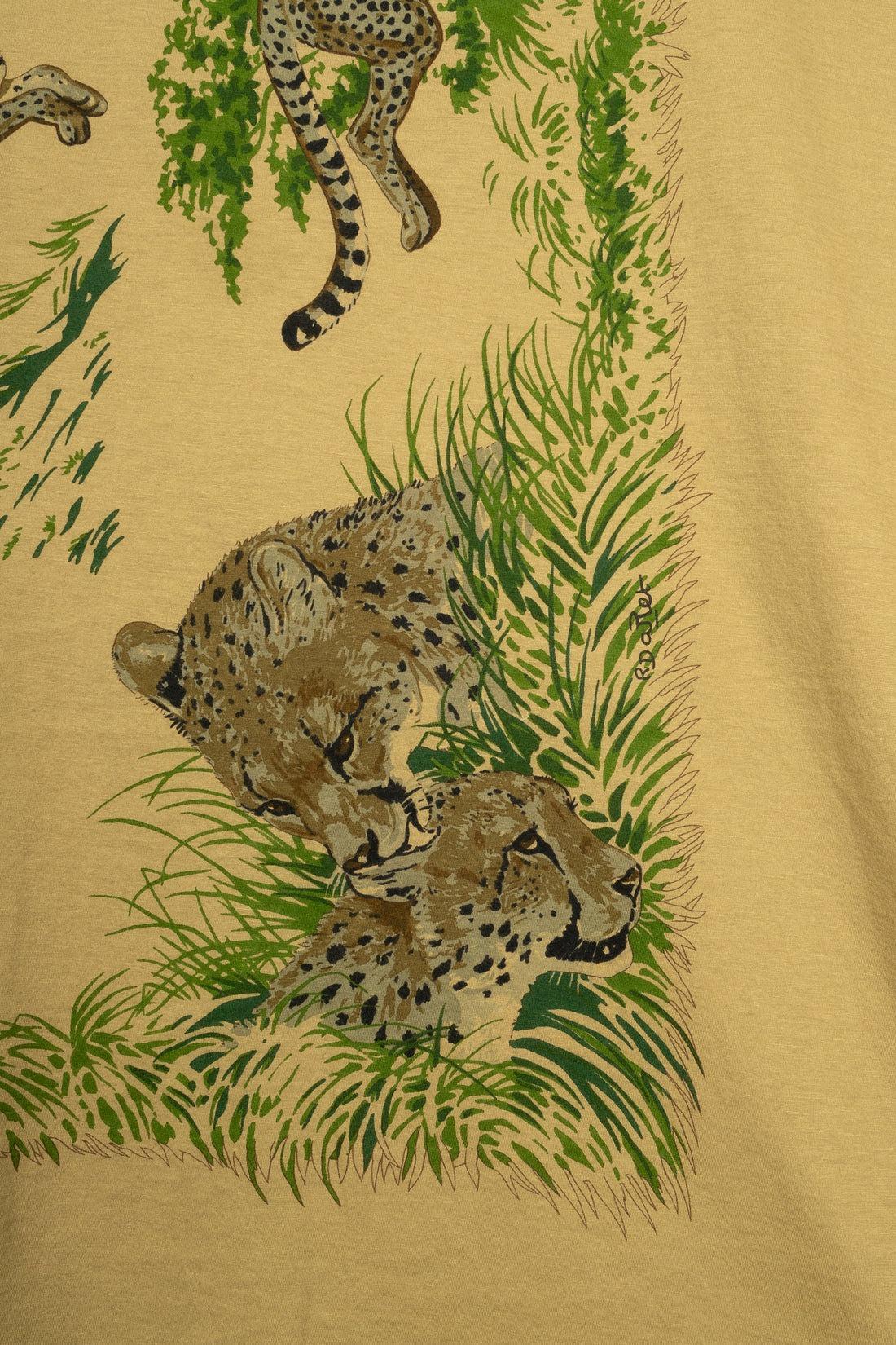 Hermès Cotton Jersey Foulard with 'The Cheetahs', 2007 For Sale 1