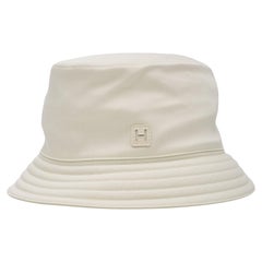 Hermès Cotton Pale Yellow Fred H Cut Bucket Hat