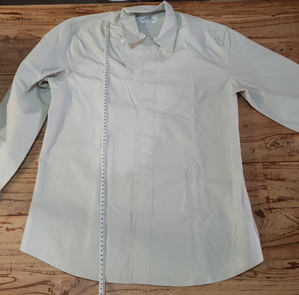Men's Hemes Long sleeve sportif shirt cotton popeline Collared size 39 For Sale