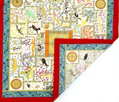 Hermes Cotton Scarf, Forces de la Vie