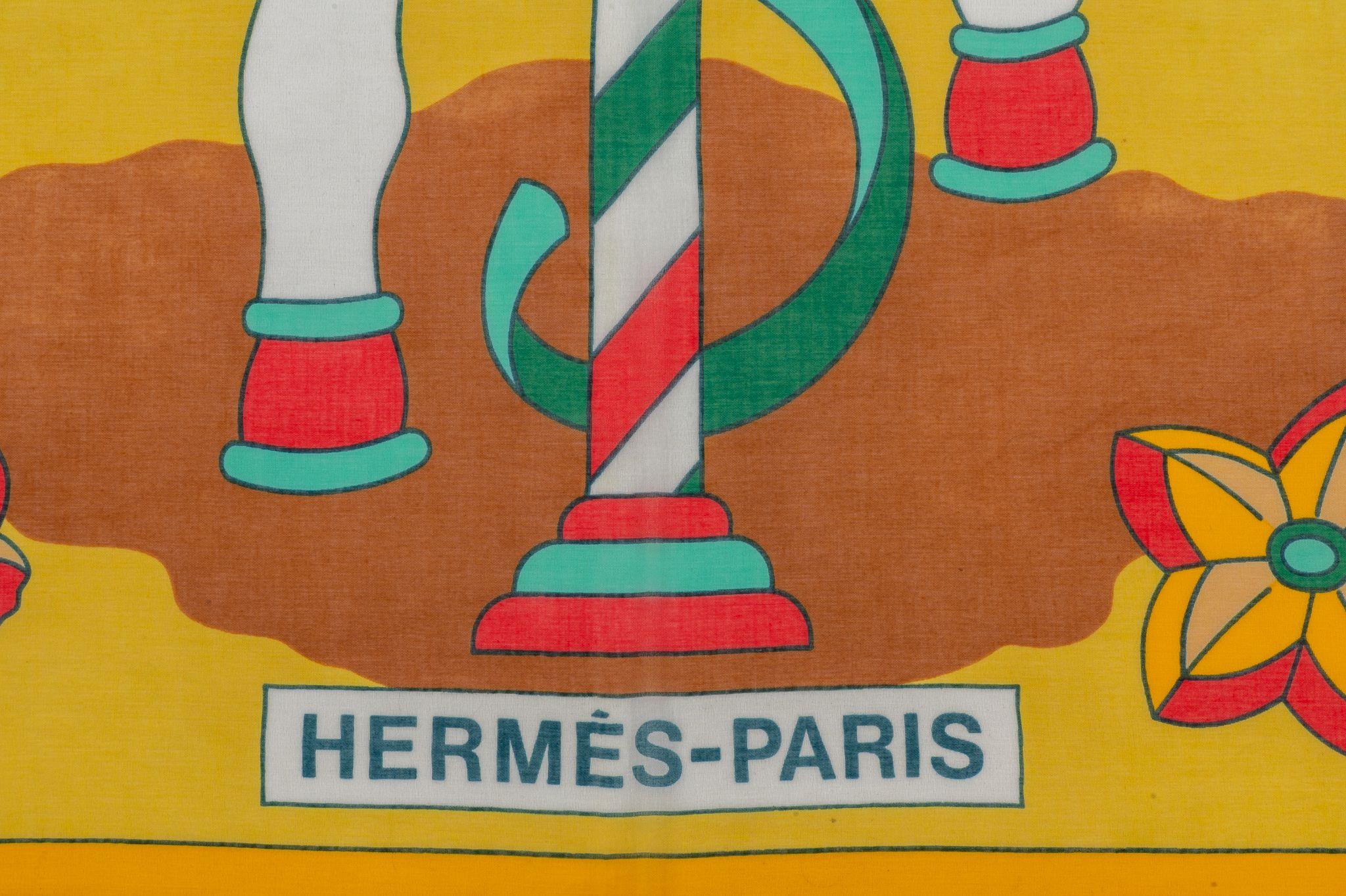 hermes horse club shawl