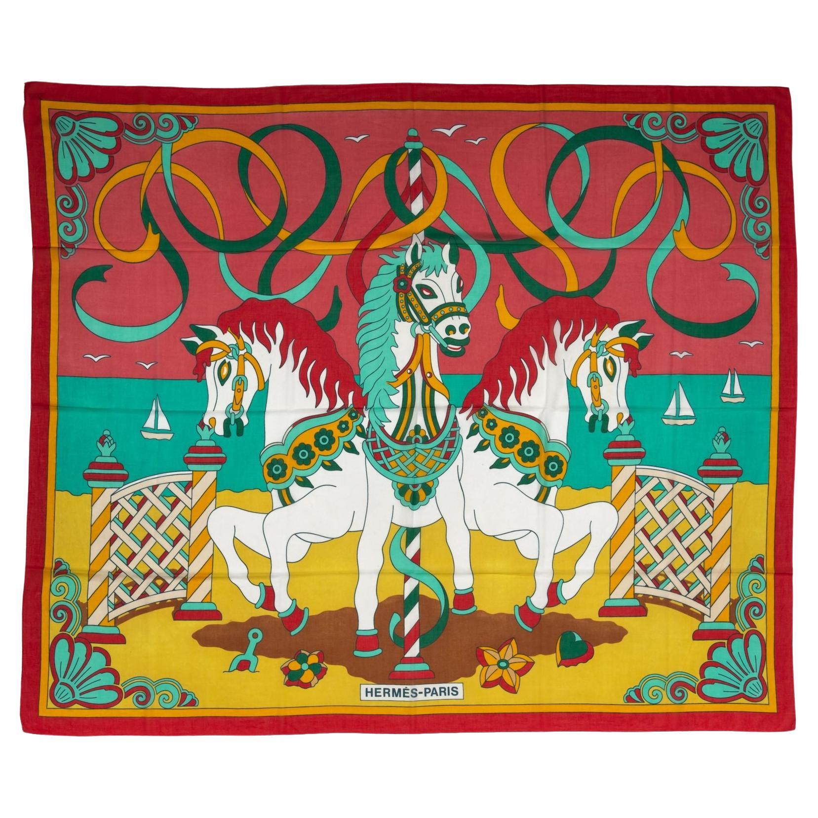 Hermes Cotton Scarf - 18 For Sale on 1stDibs | hermes scarf cotton