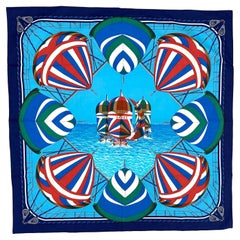 Hermes Cotton Scarf, Spinnakers F2448.