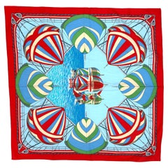 Hermes Cotton Scarf, Spinnakers F2448