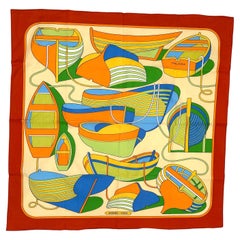 Hermes Cotton Scarf; Thalassa