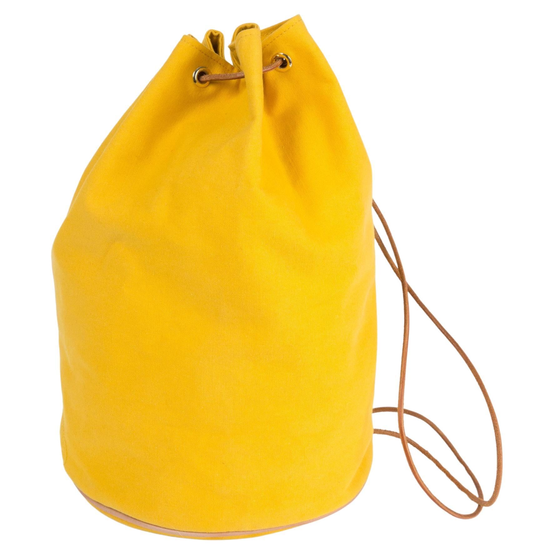 Hermes Cotton Shoulder Bag Matelot-Marin Backpack Bag