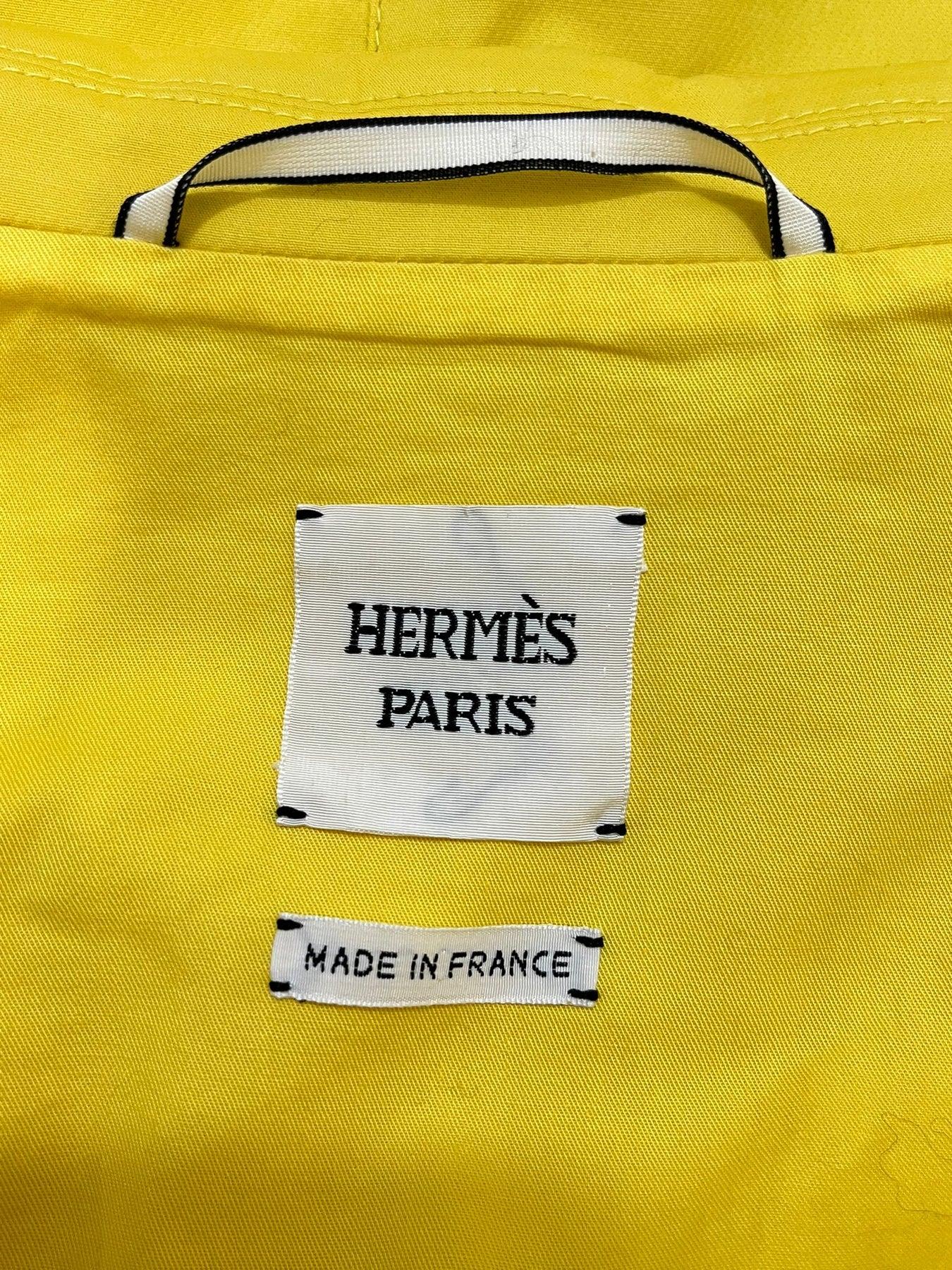 Hermes Cotton Trench Coat For Sale 1