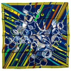 Hermes Councour D'Etriers Silk Scarf