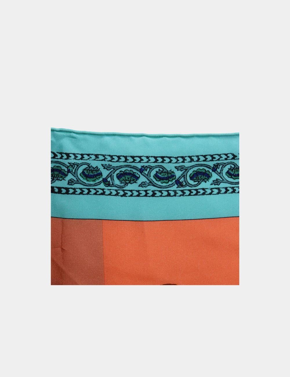 Brown Hermès Coup de Fouet Scarf 140 For Sale