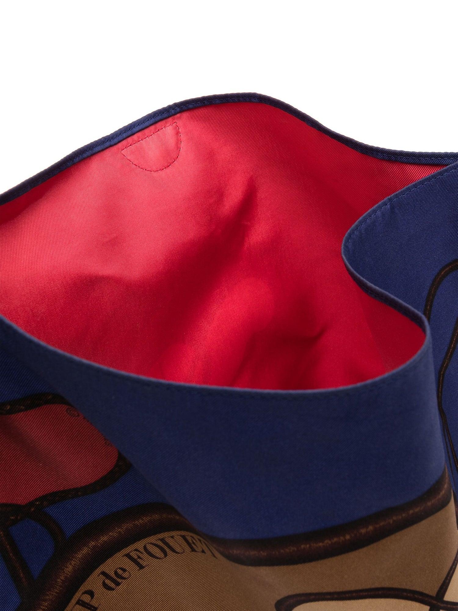 Brown Hermès Coup de Fouet' Silky City 33 Bag