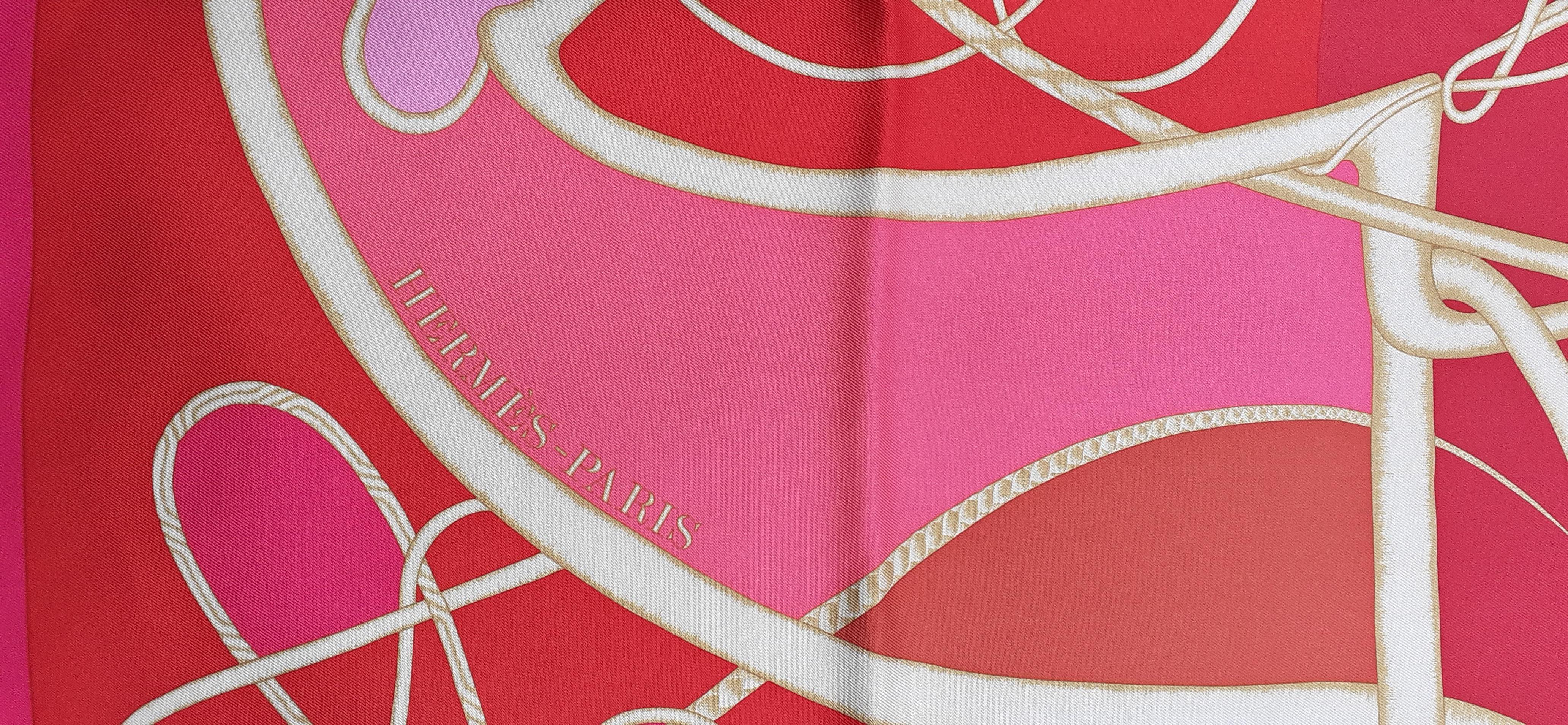 Rouge Hermès Coup de Fouet Special Edition Theatre Royal De la Monnaie Belgium 90cm