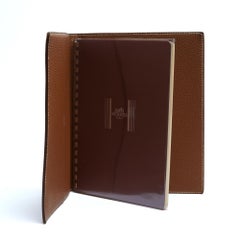 Hermès Couverture Agenda Bloc Note Semainier Golden Leather Agenda Cover Hermes