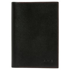 Hermès Couverture Agenda Globe Trotter Black Red Leather Agenda Cover Hermes