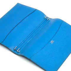 Hermès Couverture Agenda Globe Trotter Bleu Roy Leather Agenda Cover Hermes