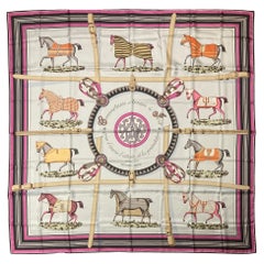 Hermes Couvertures et Tenues de Jour Silk Scarf Shawl 140cm 