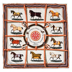 Vintage Hermès Couvertures et Tunues de Jour Velvet Trompe L'Oeil Throw Blanket, France