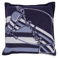 Hermes Couvertures Nouvelles Pillow Marine Limited Edition Throw Cushion New