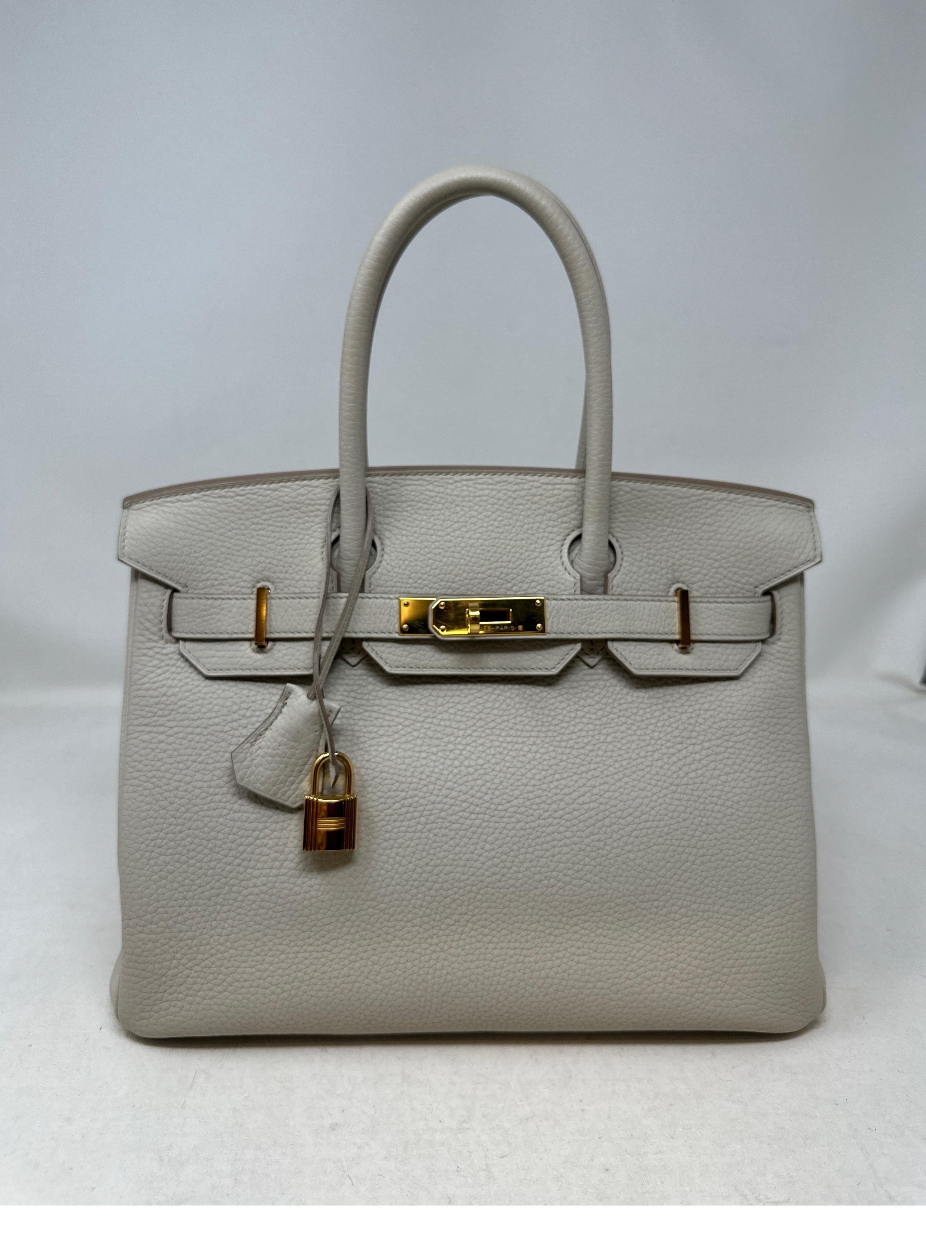 Hermes Craie Birkin 30 Bag  For Sale 6