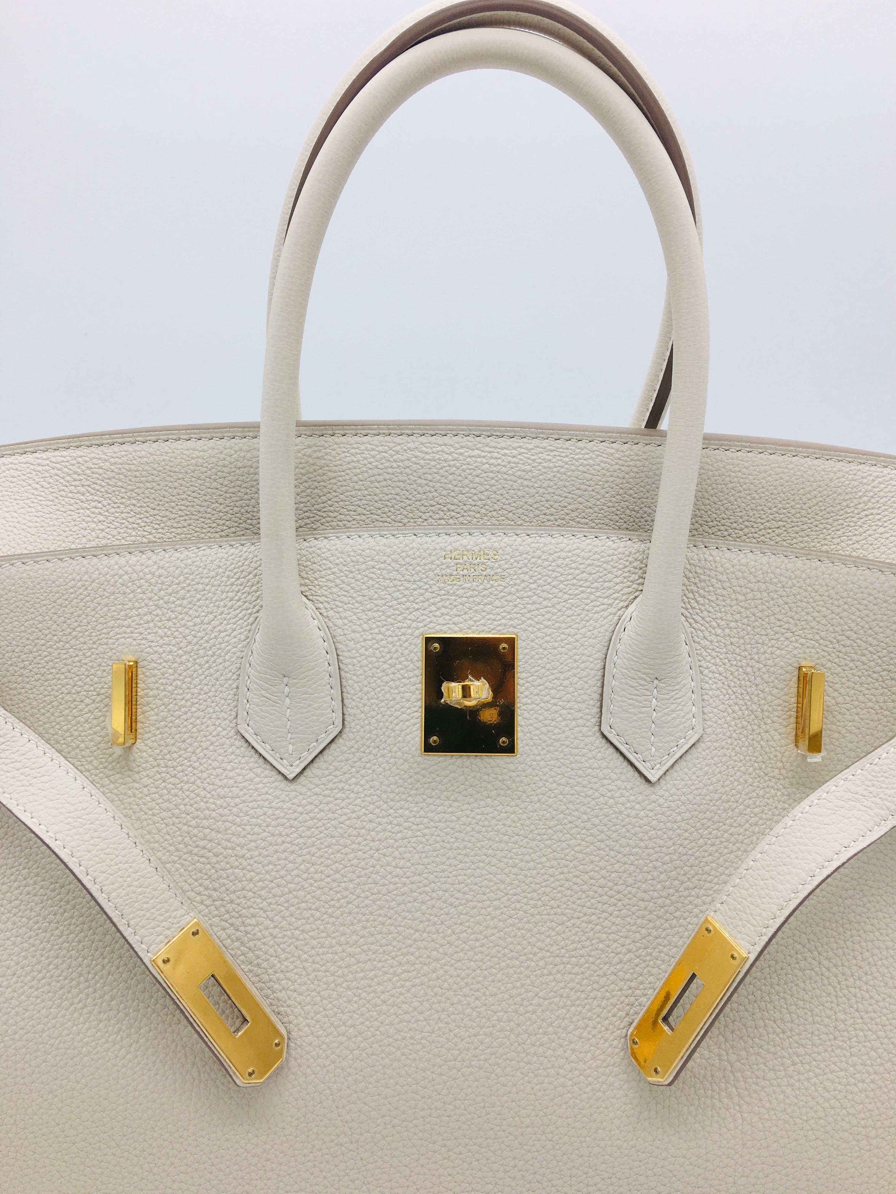 Hermes Craie Birkin 35cm in Togo 1