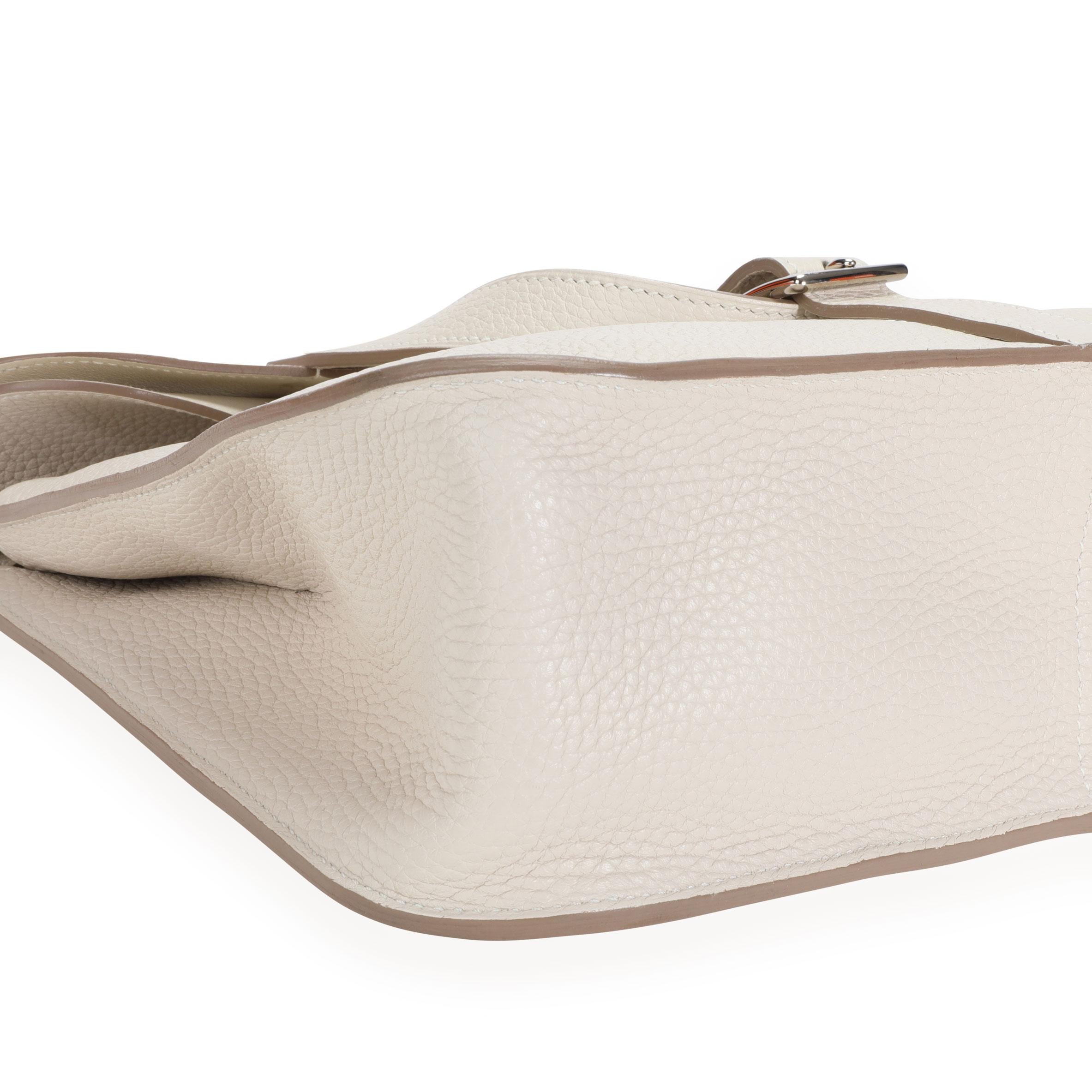 Hermès Craie Clémence Halzan 31 PHW In Good Condition In New York, NY