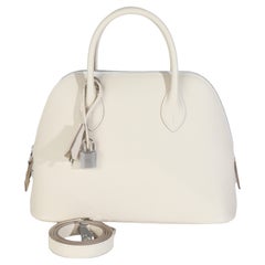 Hermès Craie Epsom 1923 Bolide 25 PHW