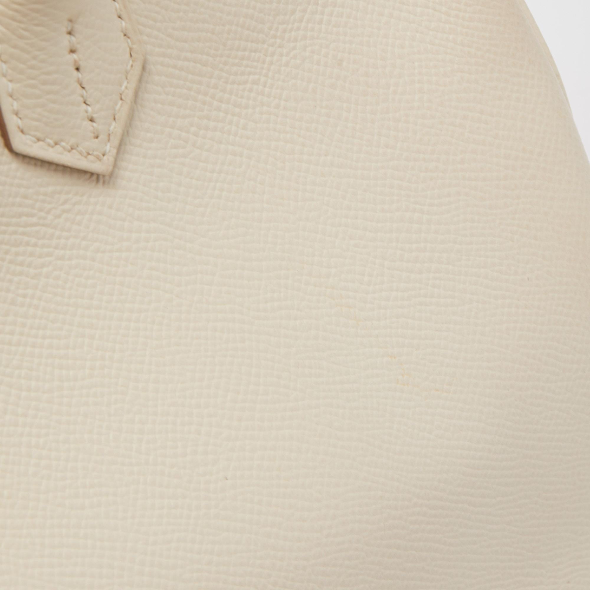 Hermes Craie Epsom Leather Gold Finish Birkin 30 Bag 4