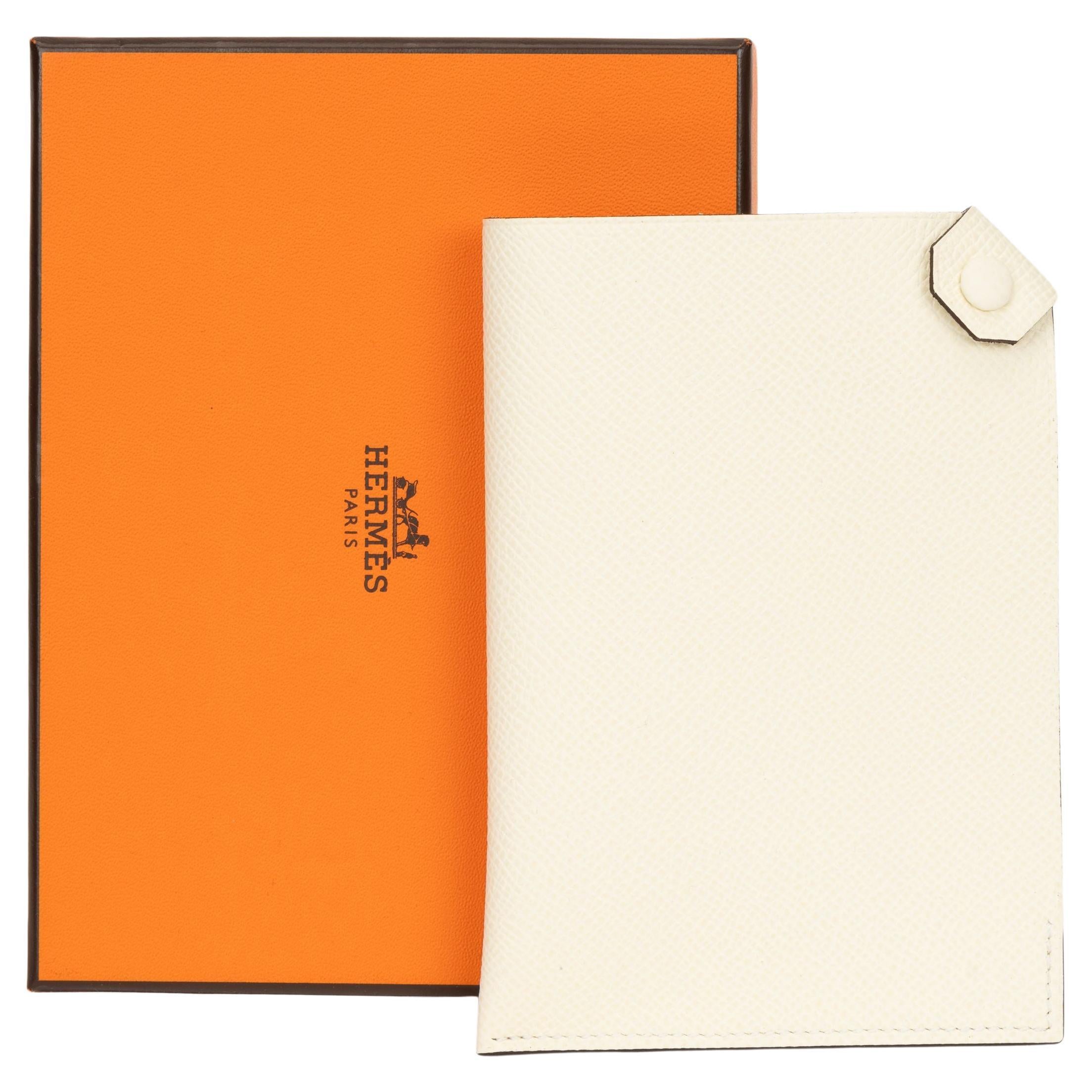 Hermes Craie Epsom Passport Cover Neu in Box  im Angebot