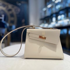 Hermès Craie Kelly 20 En Desordre Sellier Epsom Gold Hardware