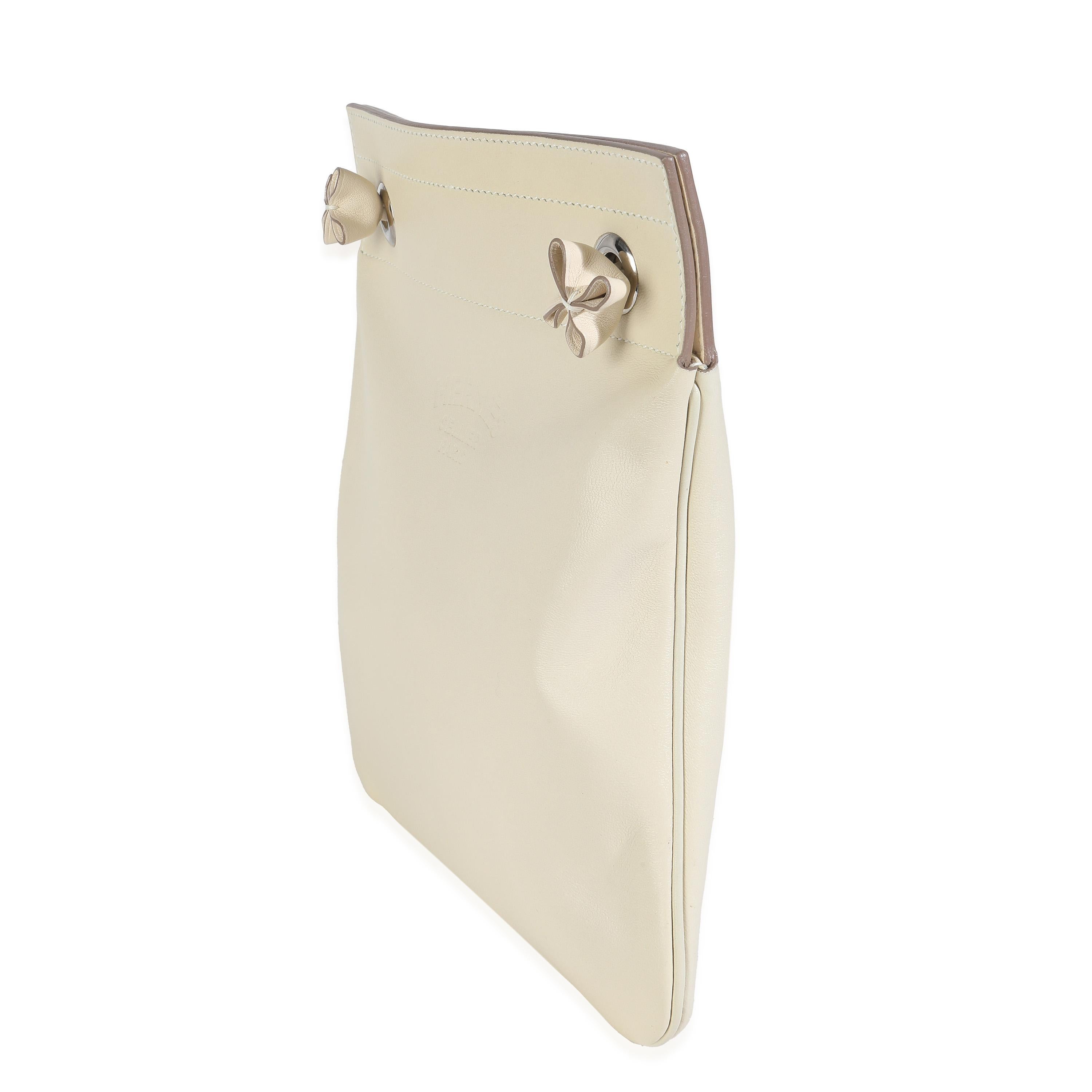 Hermès Craie Milo Lambskin Swift Mini Aline Excellent état - En vente à New York, NY