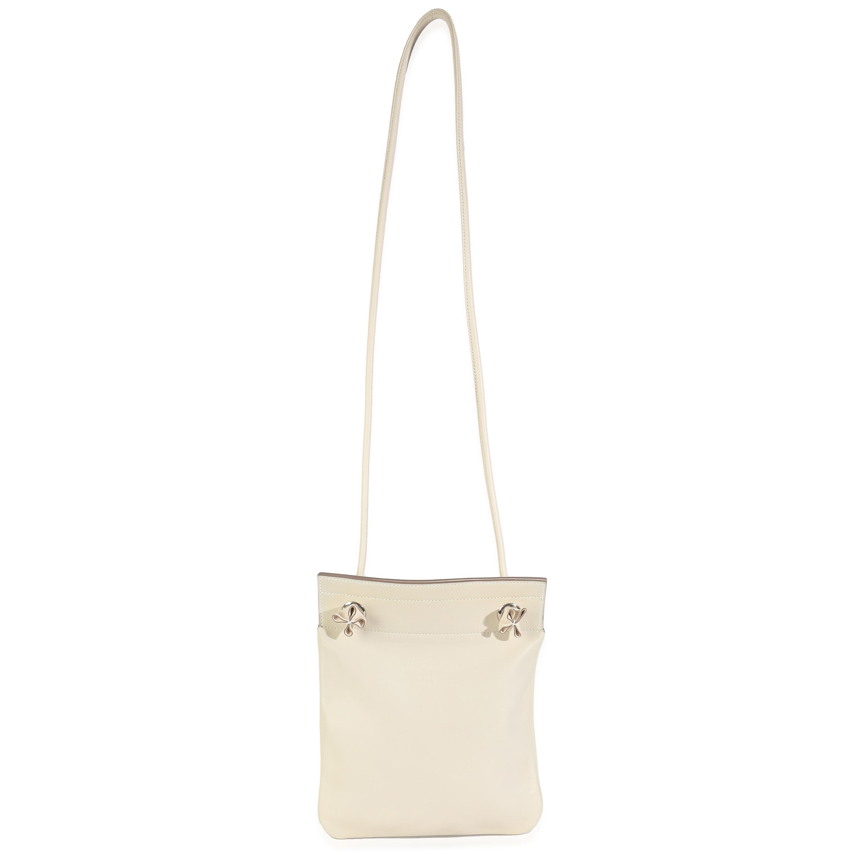 Hermès Craie Milo Lambskin Swift Mini Aline en vente 1