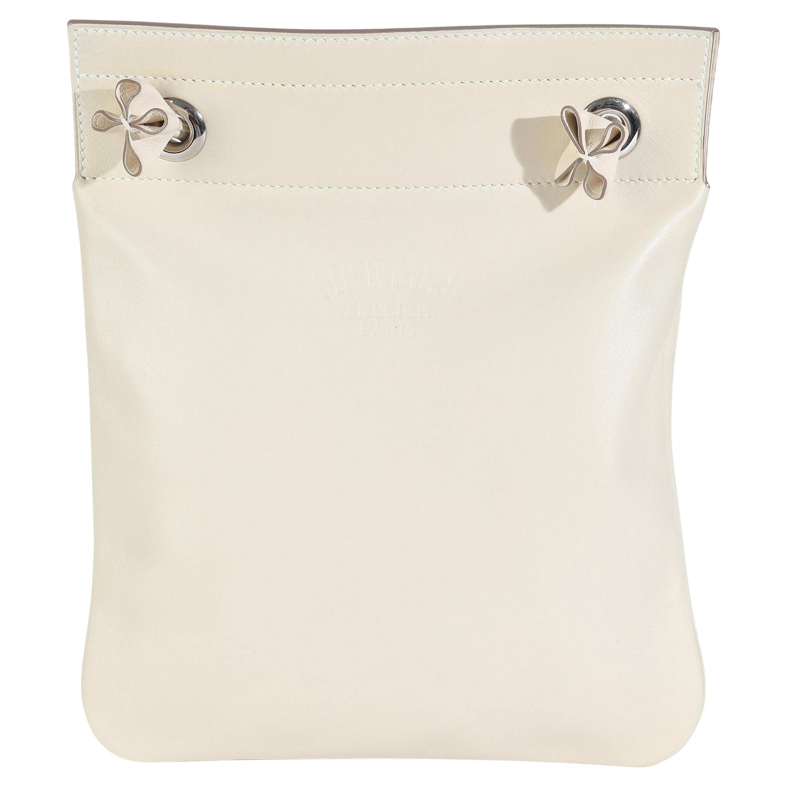 Hermès Craie Milo Lambskin Swift Mini Aline en vente