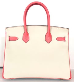 Hermes Craie Rose Azalea Birkin 30CM Brushed Gold Hardware HSS VIP Order