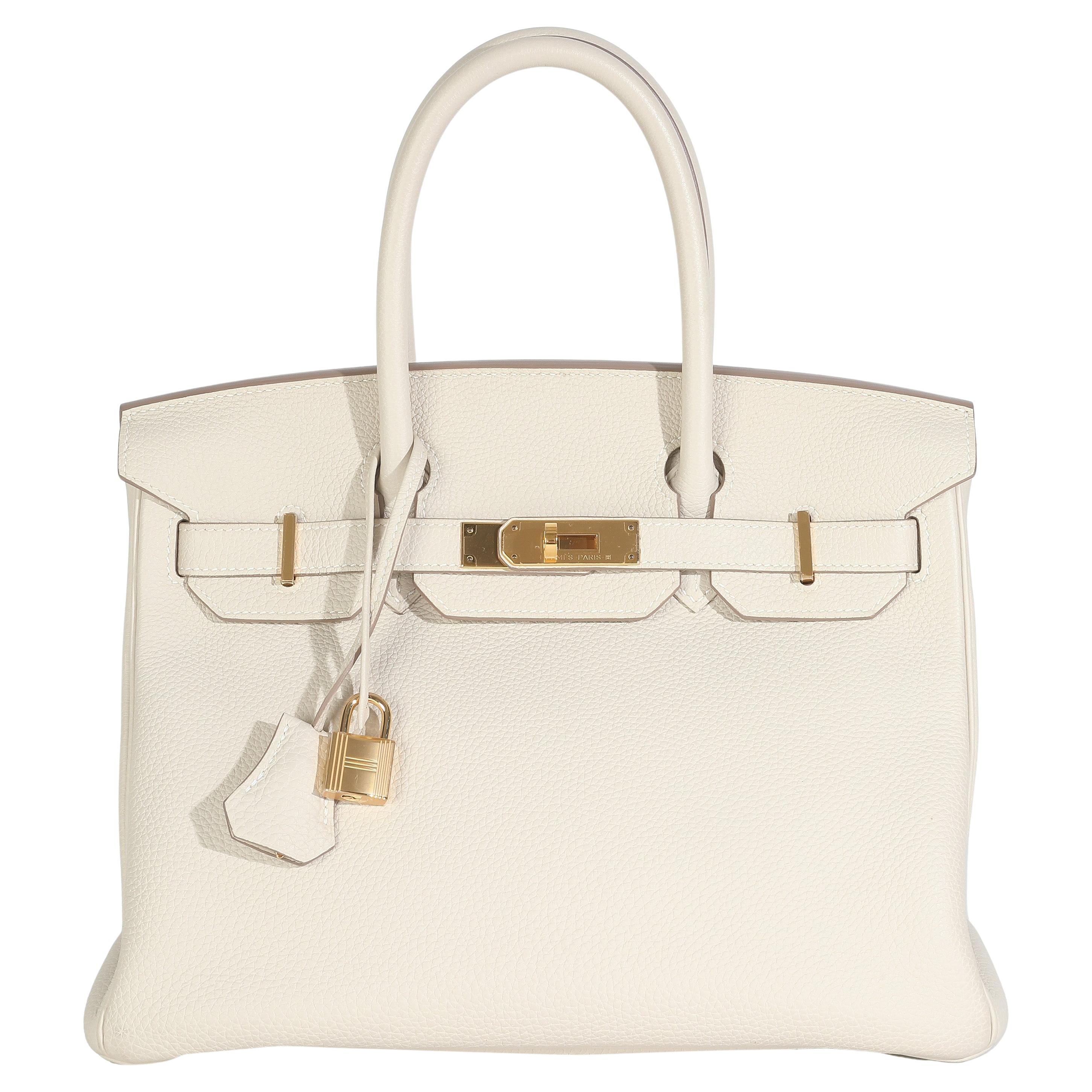 Hermès Craie Togo Birkin 30 GHW