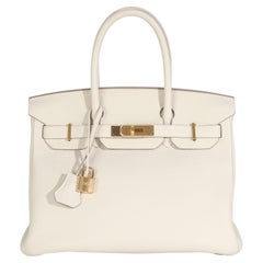 Hermès Craie Togo Birkin 30 GHW
