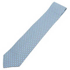 Hermès Cravate Twillbi Cravatte Blu