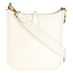 Hermès Cream Clemence Mini Evelyne TPM 16 GHW