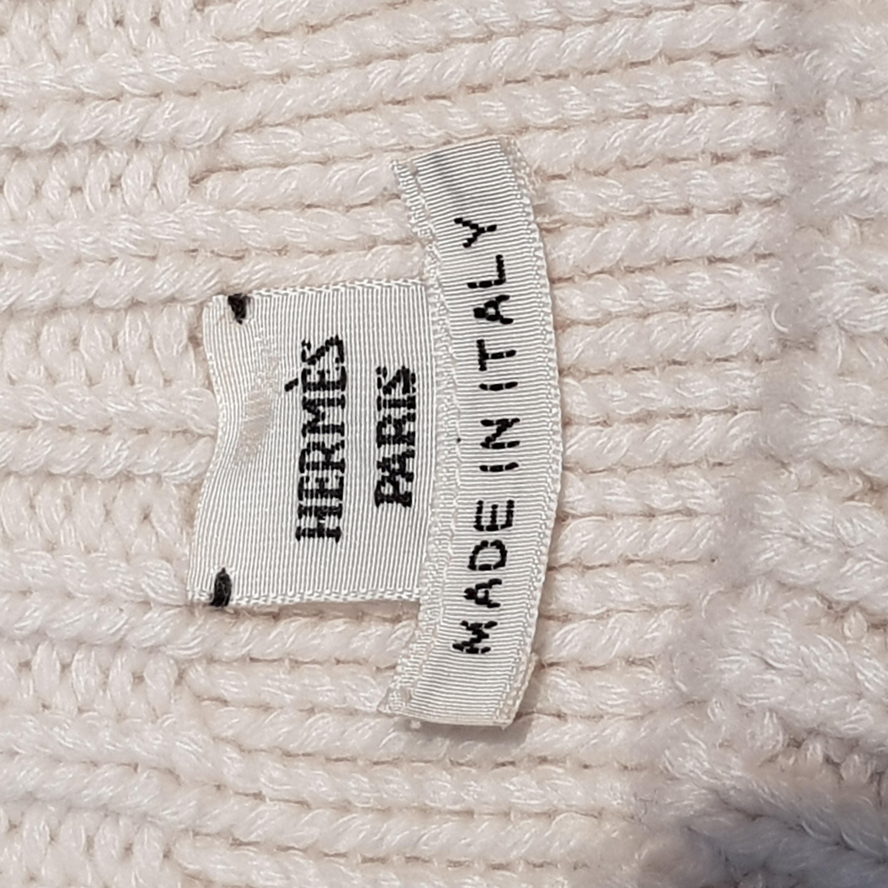 Hermes Cream Knit Cashmere Jumper In Excellent Condition In London, GB