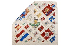 Hermès Cream Pavois Flag Silk Scarf