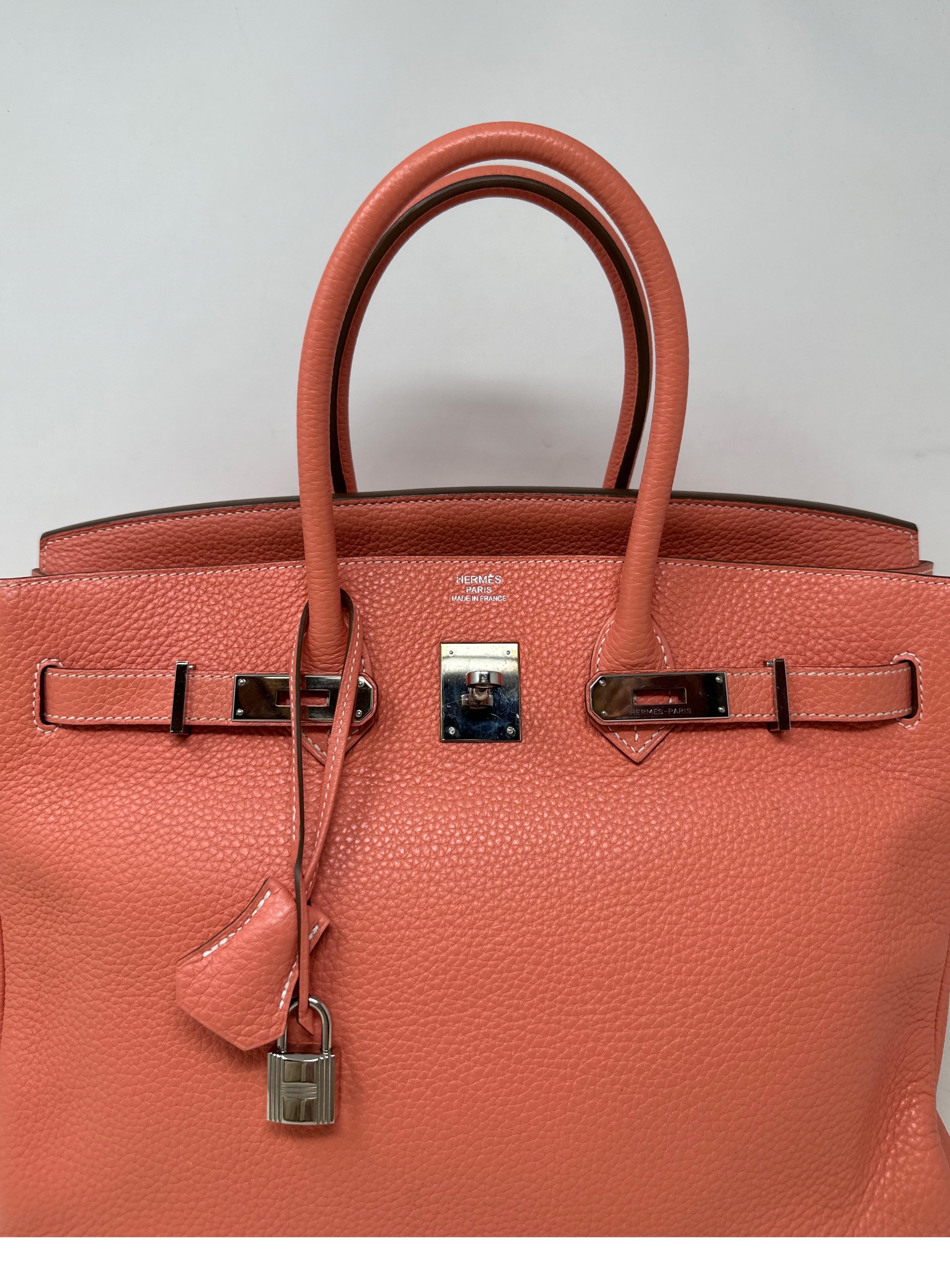 Hermes Crevette Birkin 35 Bag  In Excellent Condition For Sale In Athens, GA