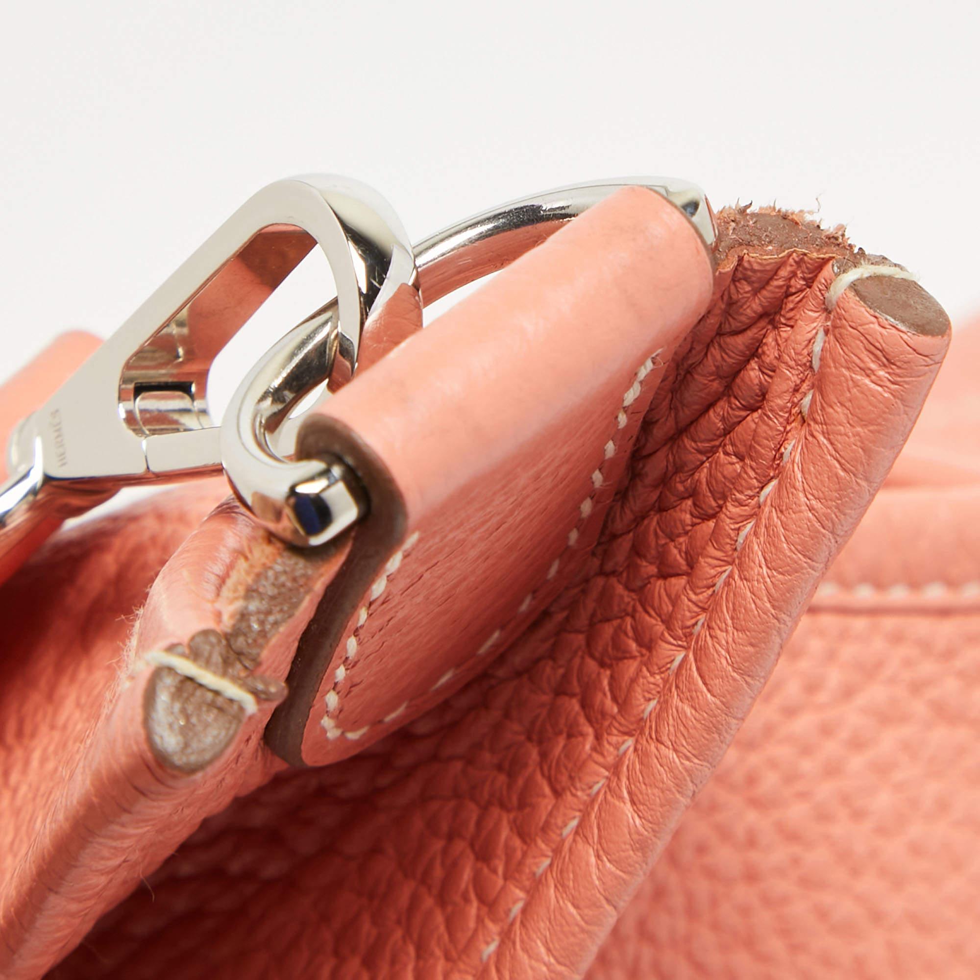 Hermès Crevette Taurillon Clemence Leather Evelyne III GM Bag 11