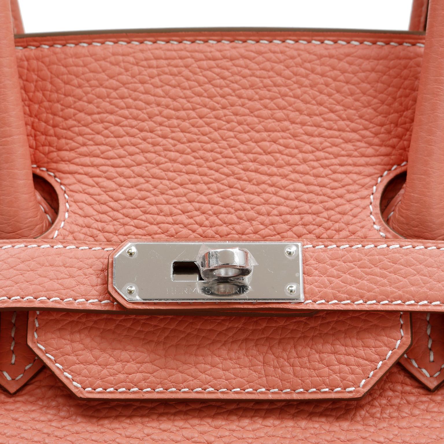 Women's Hermès Crevette Togo 35 cm Birkin Bag