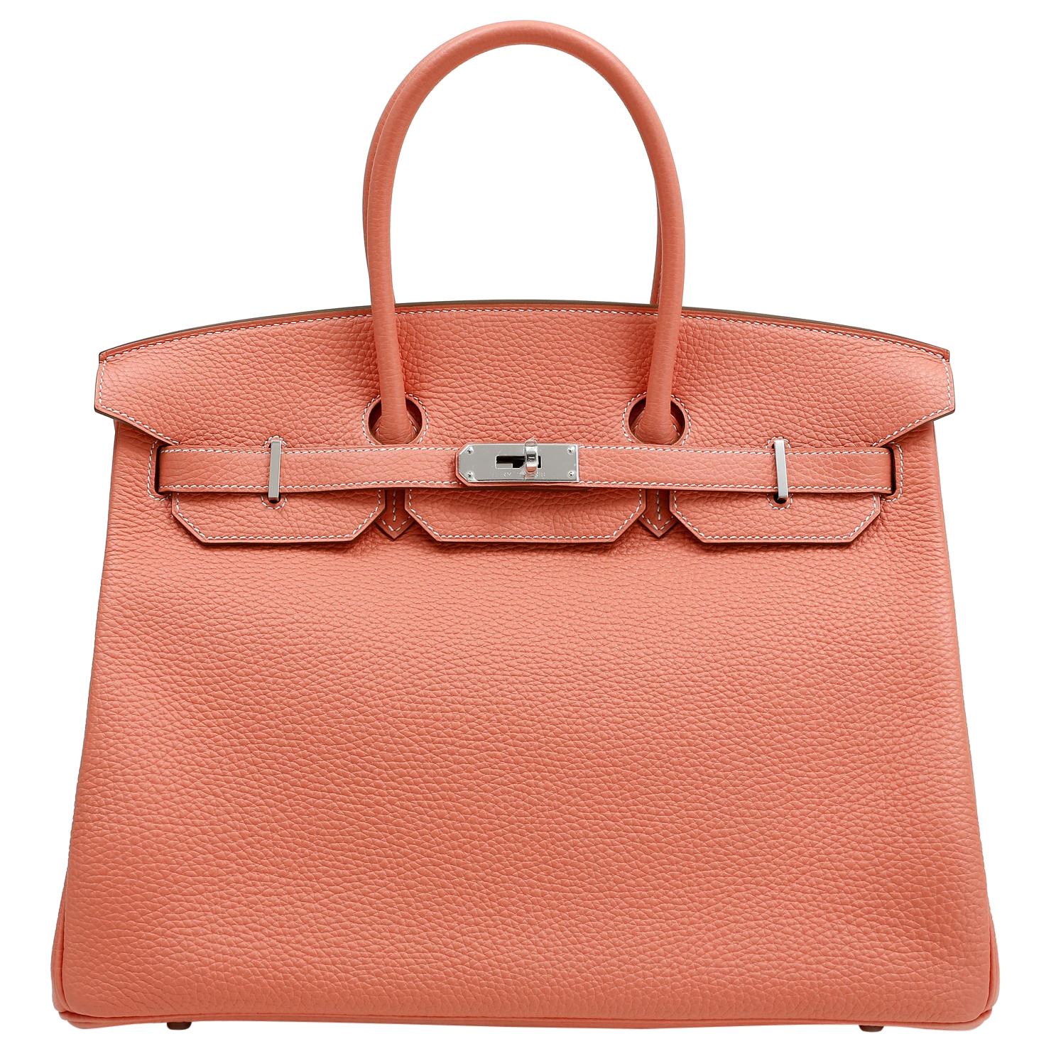 Hermès Crevette Togo 35 cm Birkin Bag