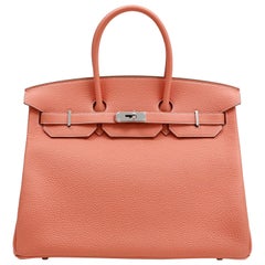 Hermès Crevette Togo 35 cm Birkin Bag