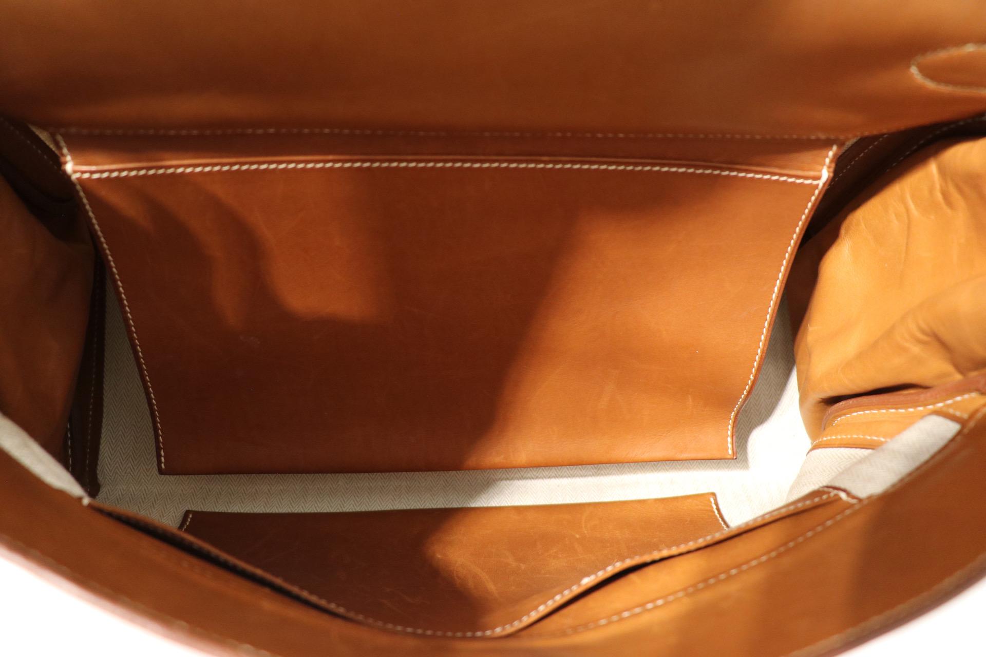  Hermès Crinoline and Barenia Leather 40 cm Kelly In Good Condition In Palm Beach, FL